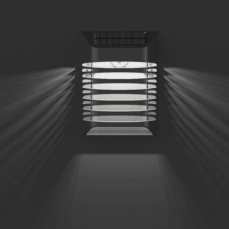 Aplique LED solar Atmoss AT-120-90 negro rectangular