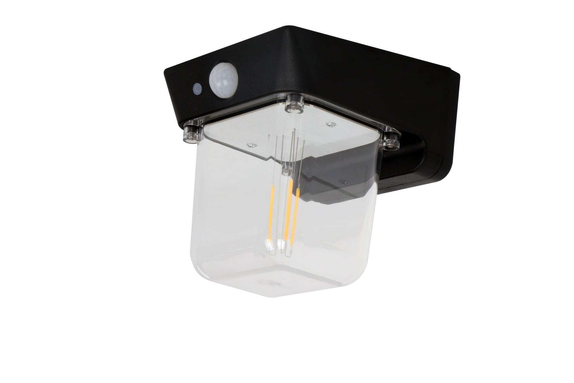 Aplique LED solar Atmoss Serie Vintage negro