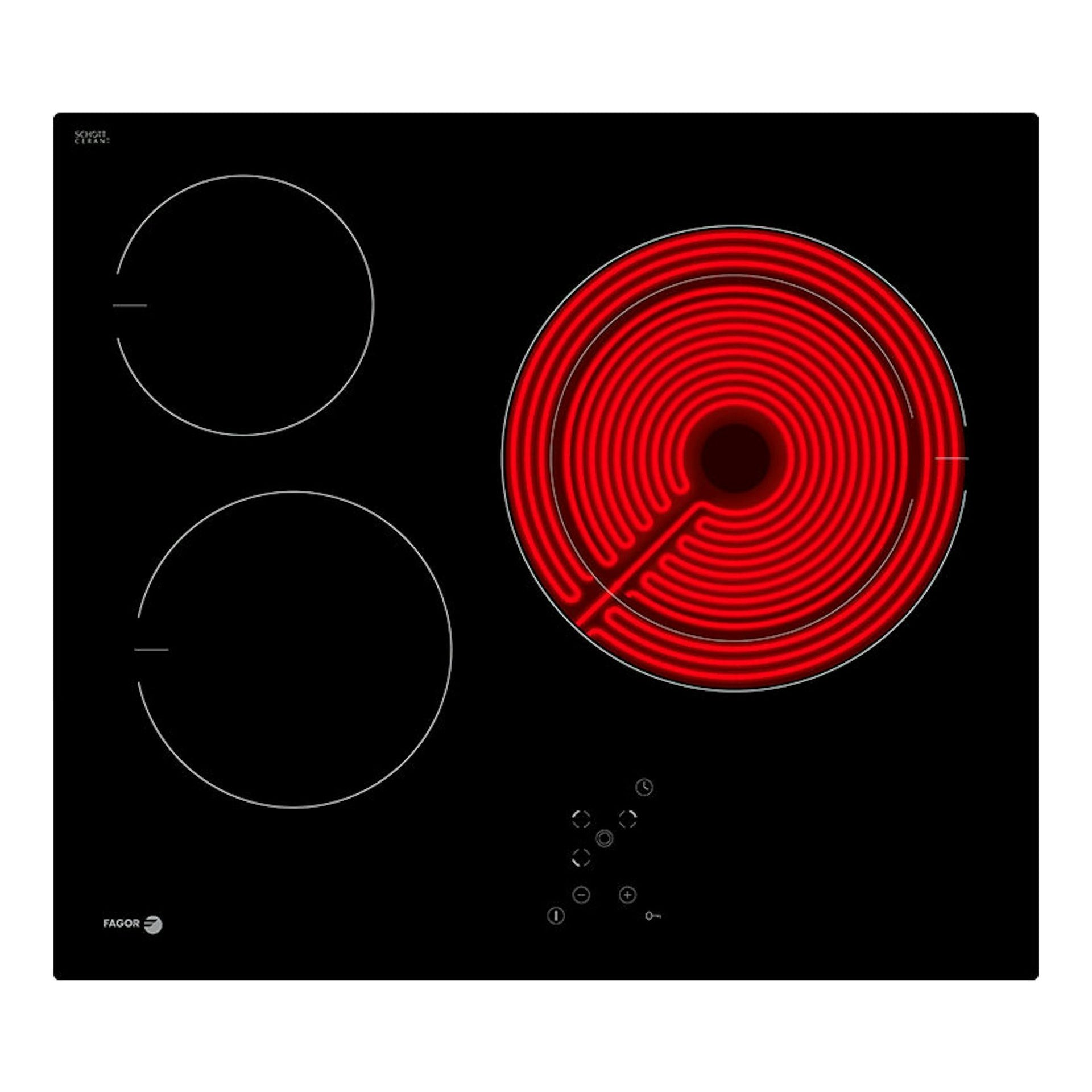 Placa vitrocerámica Fagor 3VFT-33AC de 60 cm