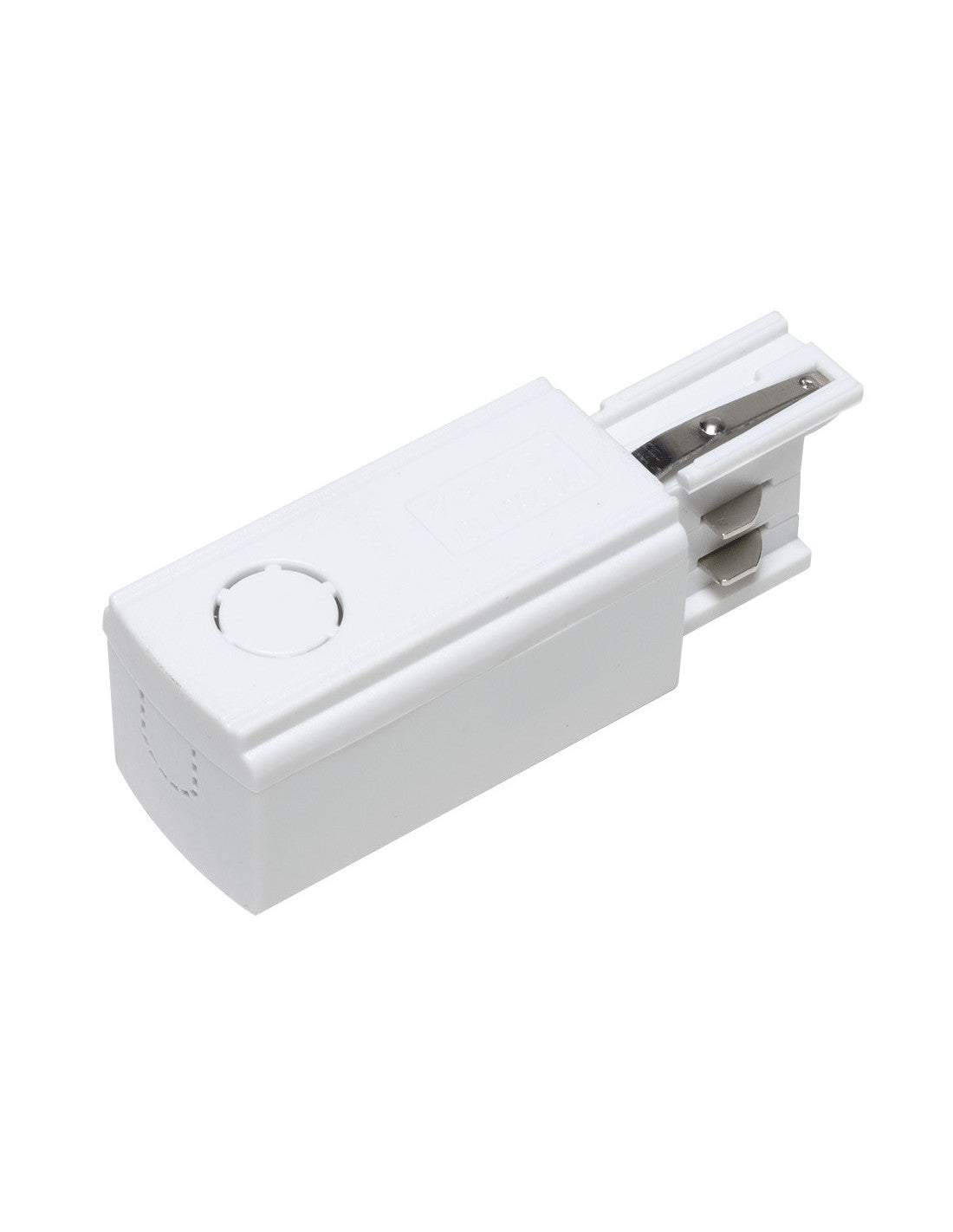 Conector de alimentación para carril de 4 vías blanco