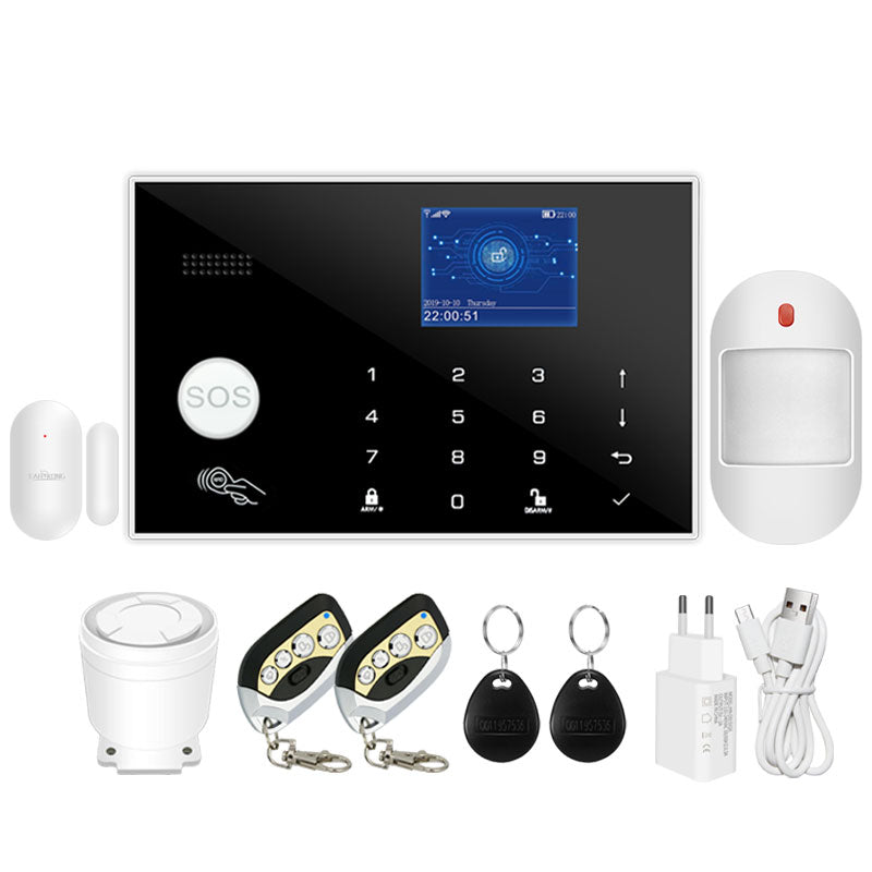 Kit de alarma wifi y GSM Atmoss con panel táctil