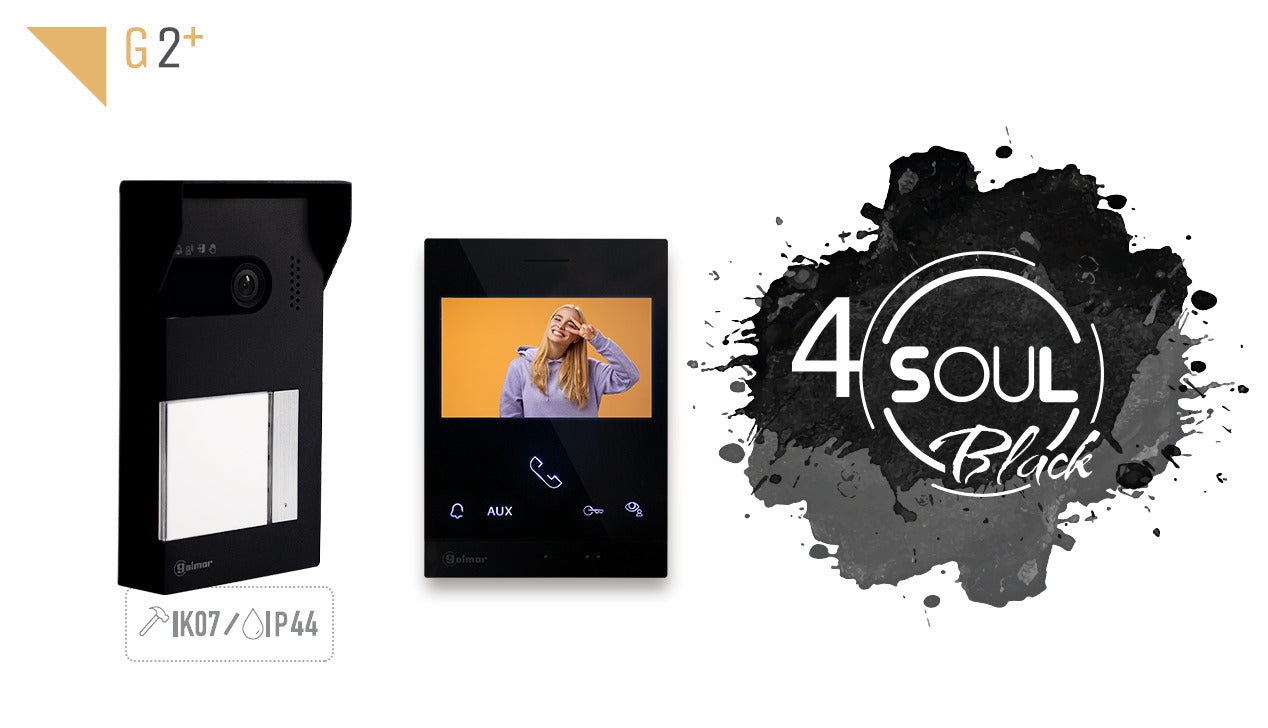 Kit de videoportero Golmar Soul S5110/ART 4B XLITE negro