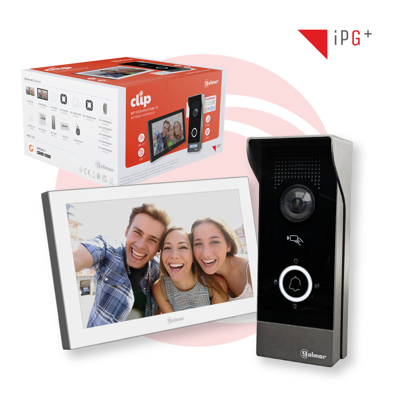 Kit de videoportero IP Golmar Clip C5110/EDGE 7/G+