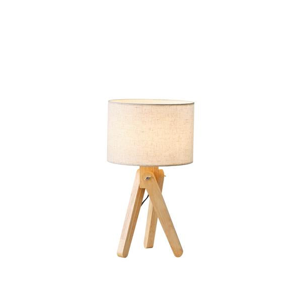 Lámpara de mesa de trípode Aimur Madera