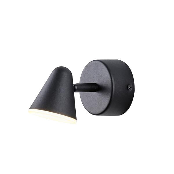 Aplique de pared Aimur Campanelle negro
