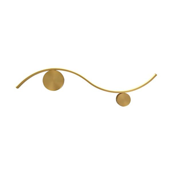 Aplique de pared Aimur Welle latón de 82 cm