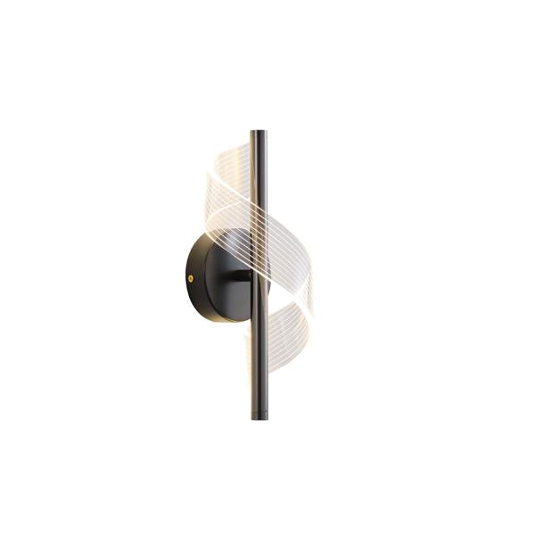 Aplique de pared Aimur Silk negro