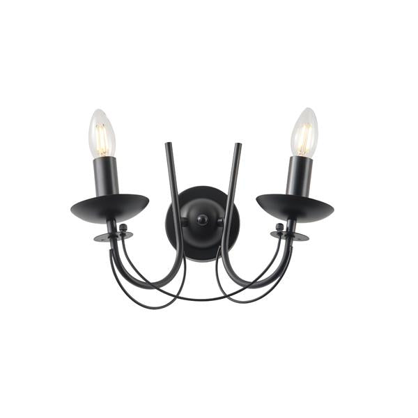 Aplique de pared Aimur Vault negro