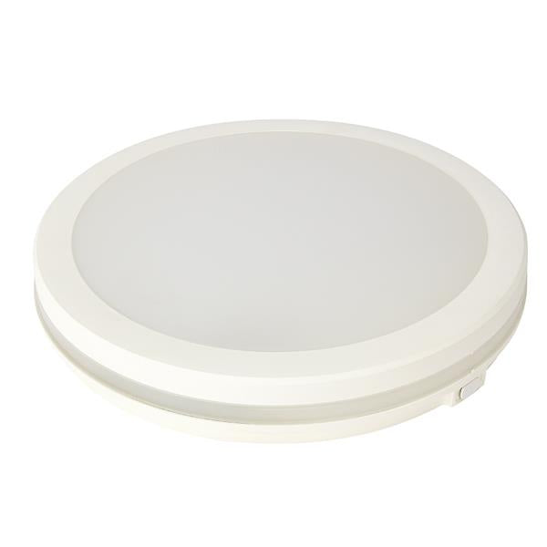 Plafón de exterior Aimur Oben blanco Ø400 mm