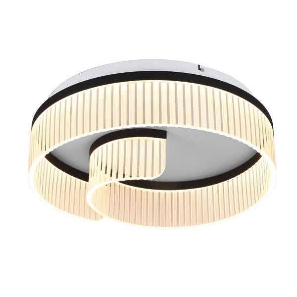 Plafón de techo Aimur Aurora transparente y negro