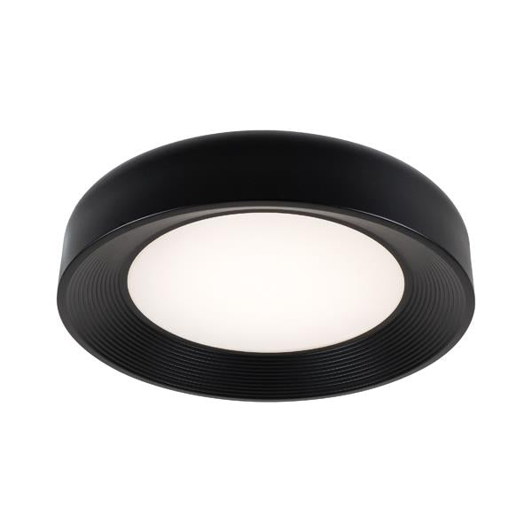 Plafón de techo Aimur Upon negro Ø500 mm