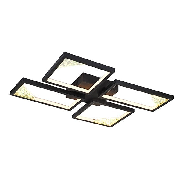 Lámpara de techo Aimur Square negra