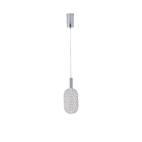 Lámpara colgante Aimur Perforato cilíndrica plata Ø130 mm