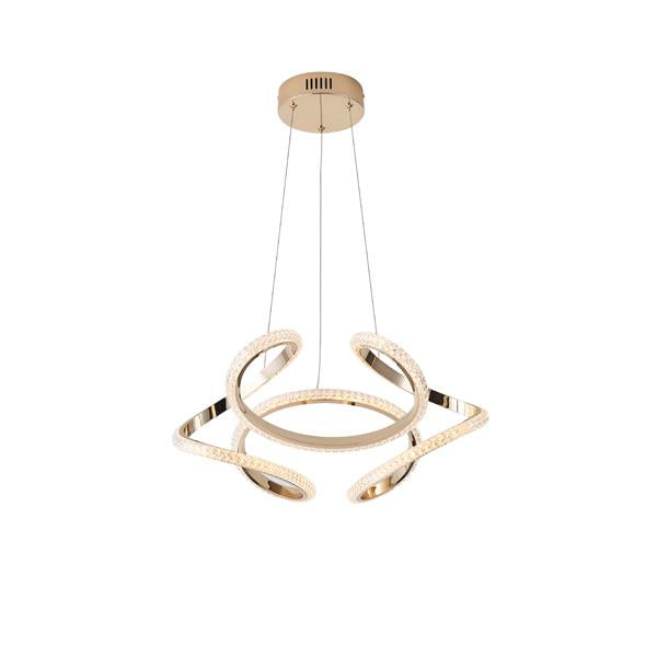Lámpara colgante Aimur Saturn oro 24 W