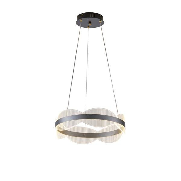 Lámpara colgante Aimur Torino plata Ø400 mm