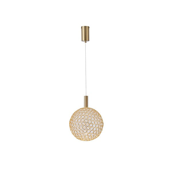 Lámpara colgante Aimur Perforato de bola oro Ø250 mm