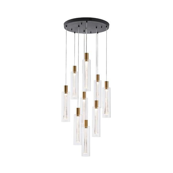 Lámpara colgante Aimur Vial de 9 luces