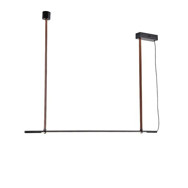 Lámpara colgante Aimur Linea negro de 1 barra
