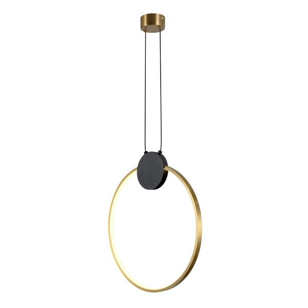 Lámpara colgante Aimur Aero negro y bronce Ø400 mm