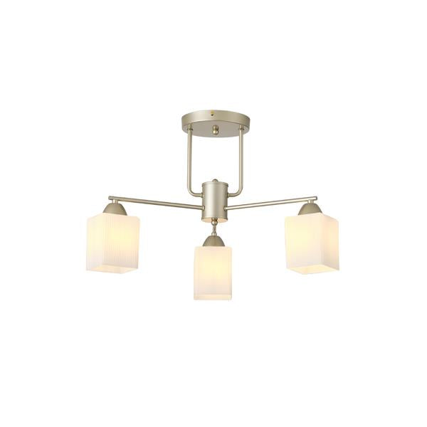 Lámpara colgante Aimur Madisson oro champán de 3 luces