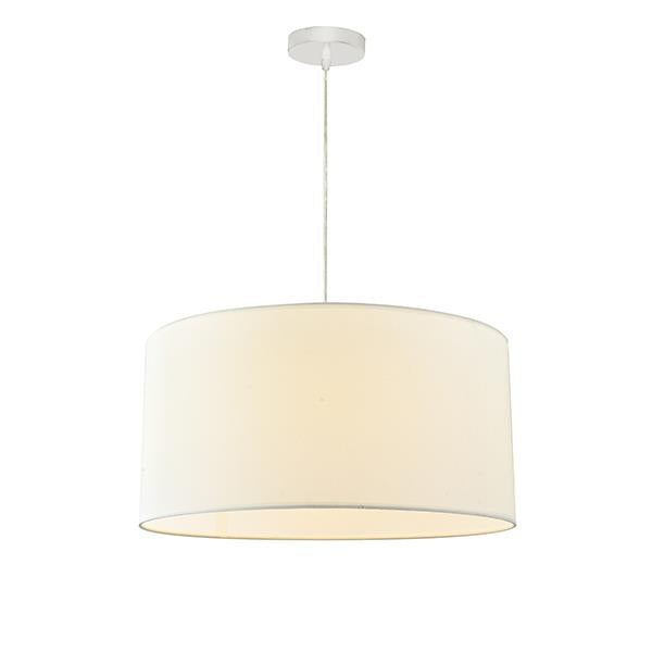 Lámpara colgante Aimur Soho tambor blanco Ø530 mm