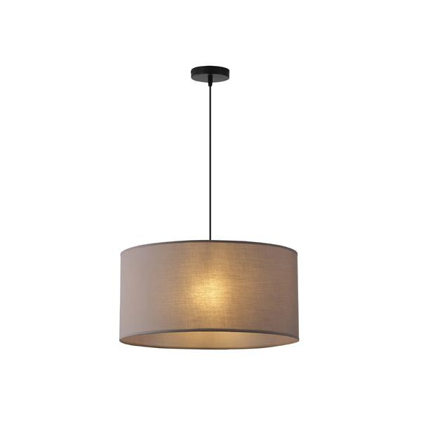 Lámpara colgante Aimur Soho tambor gris Ø530 mm