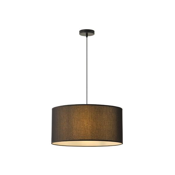 Lámpara colgante Aimur Soho tambor negro Ø530 mm