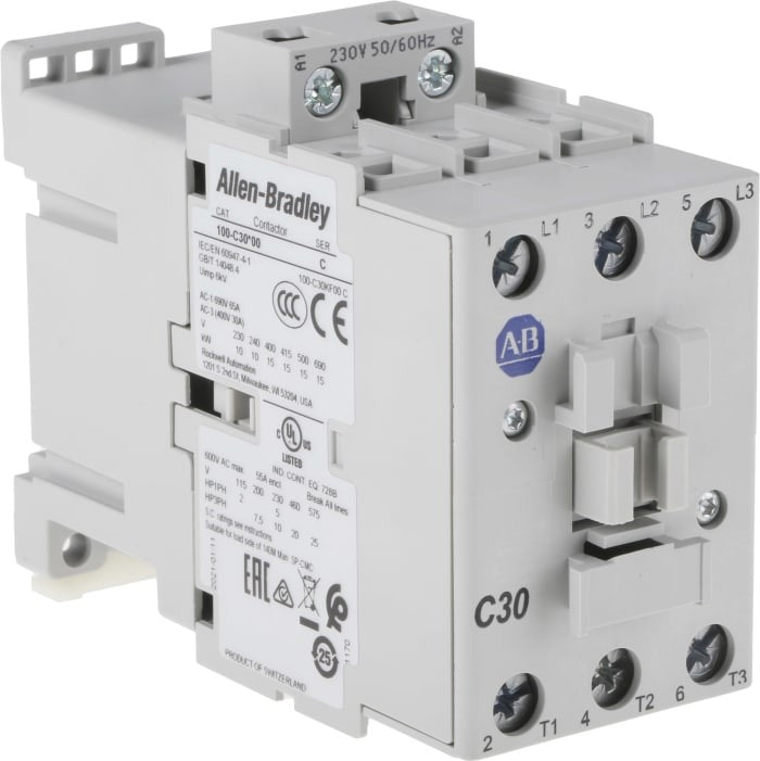 Contactor de 3 polos 230 V 50/60 Hz ABB