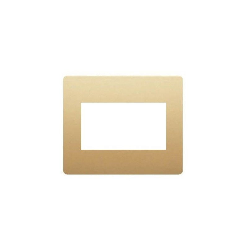 Tapa para toma de teléfono y RJ45 dorado arena BJC