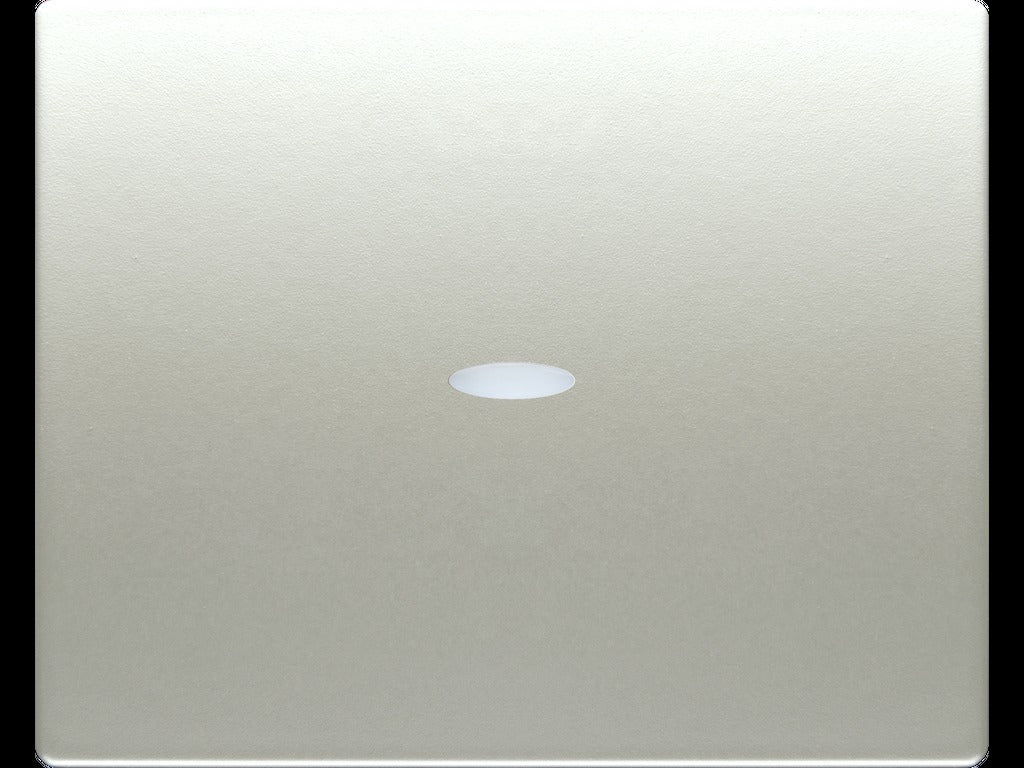 Tecla con difusor luminoso serie Iris aluminio mercurio BJC