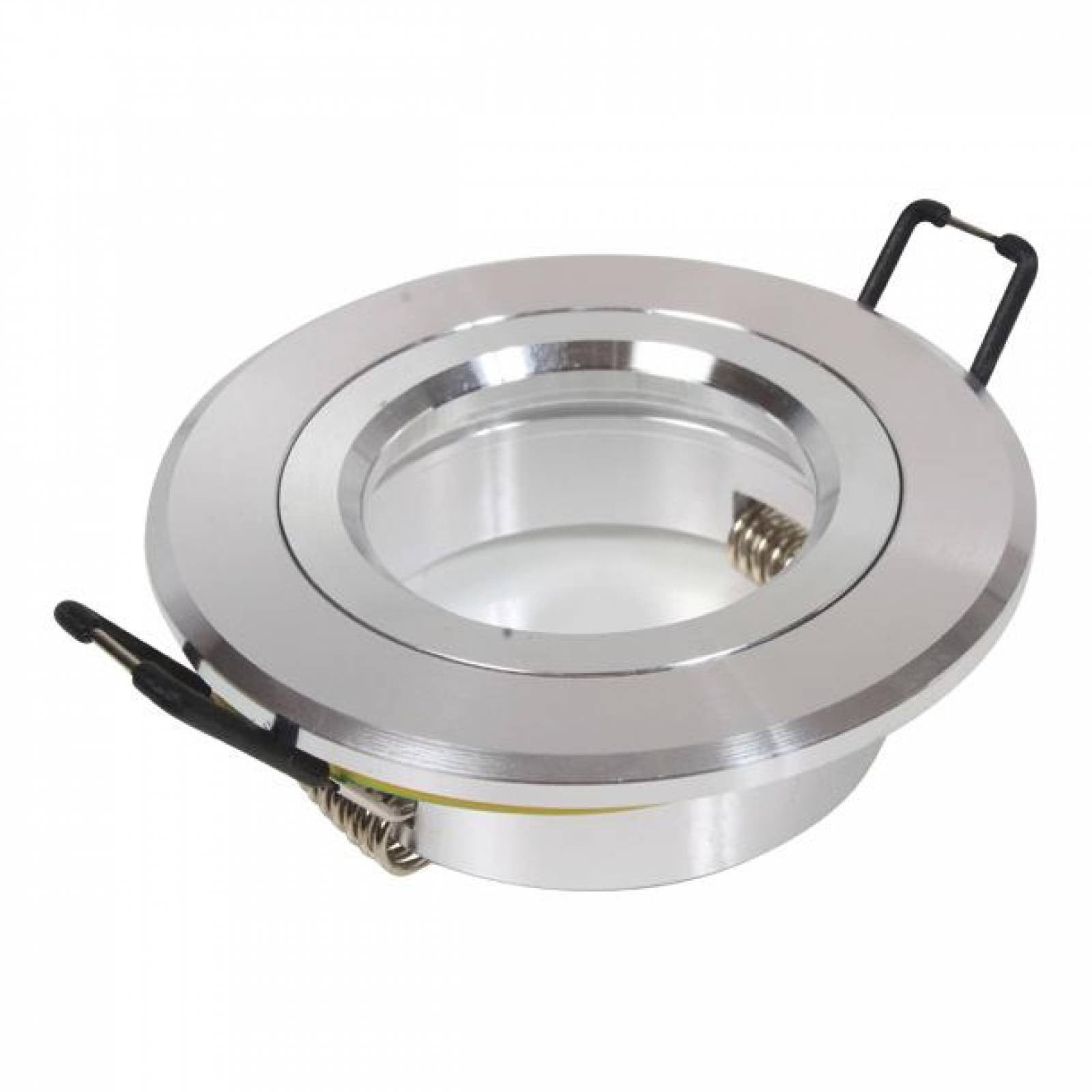 Foco empotrable fijo de aluminio Ø80 mm GU5.3 50 W níquel mate Indeluz