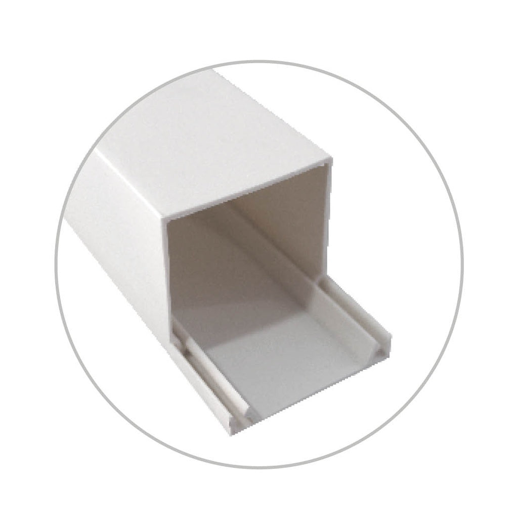 Canaleta de PVC blanca de 12x12 mm Krang