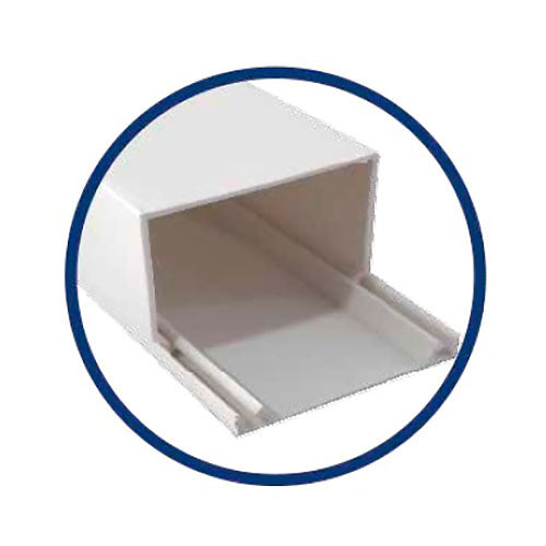 Canaleta de PVC blanca de 16x16 mm Krang