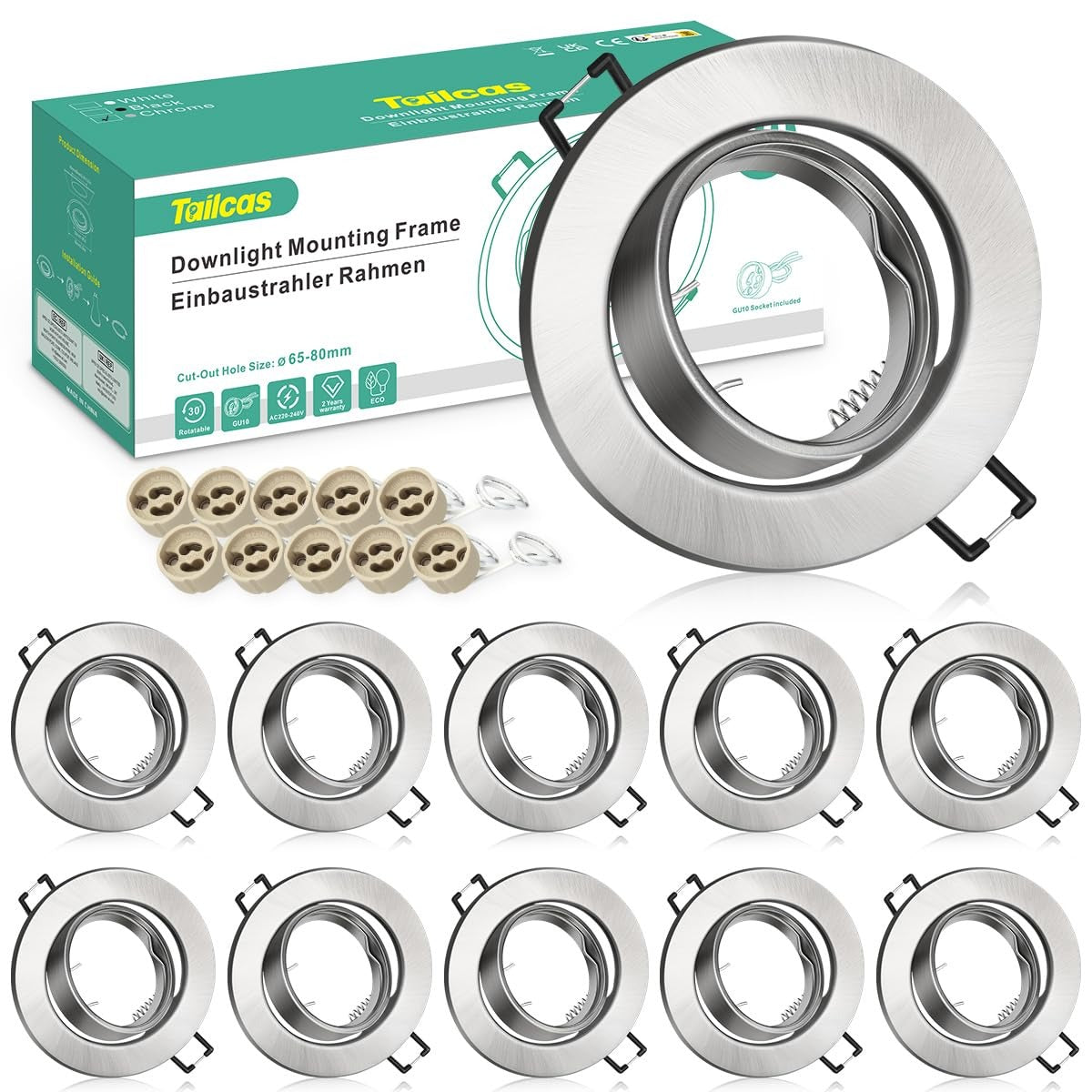 Aro intercambiable gris para halógeno
