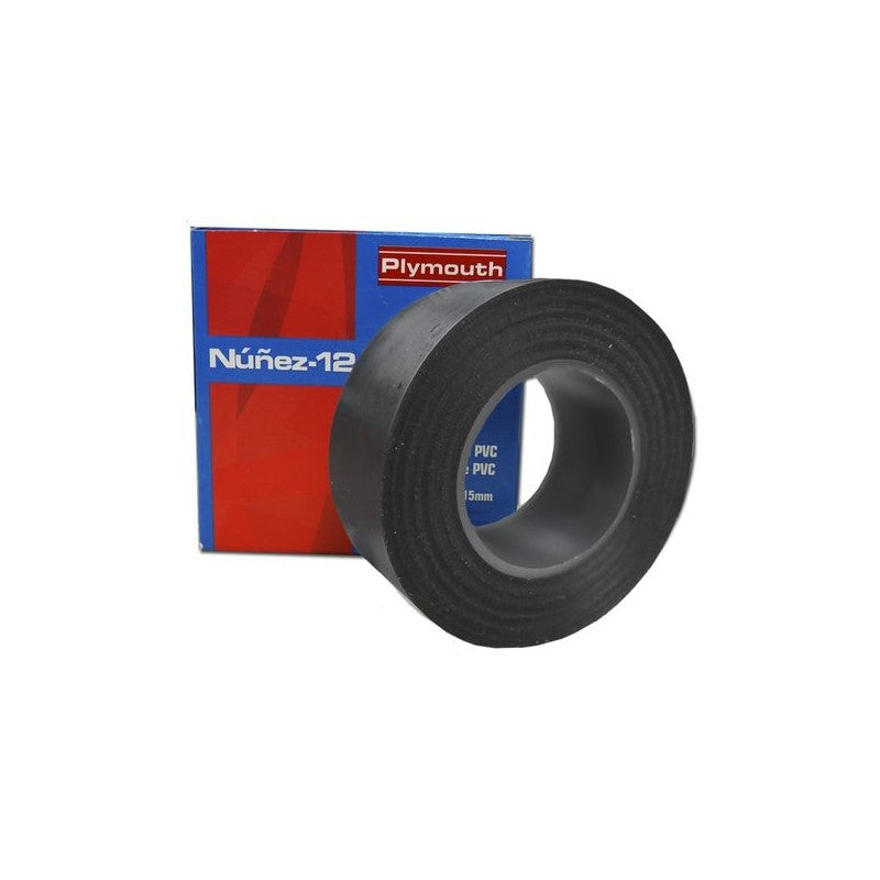 Rollo de cinta aislante negro Plymouth Núñez 12