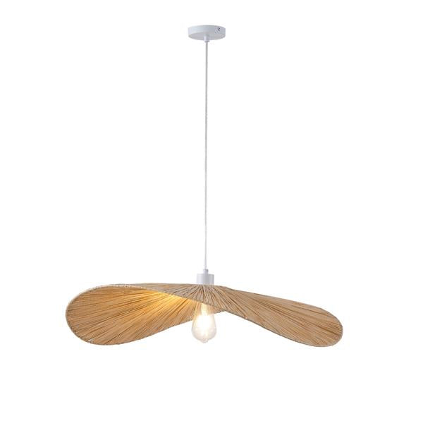 Lámpara colgante Aimur Oasis cuerda de papel natural Ø700 mm
