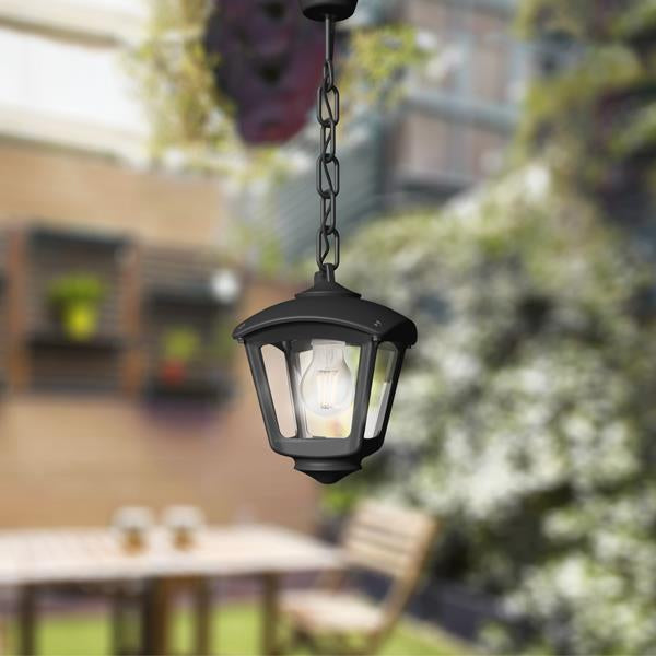 Lámpara colgante de exterior Fumagalli Sicar Roby negro