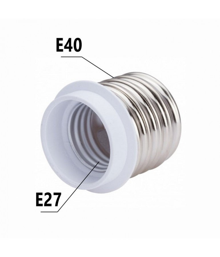 Adaptador E40 a E27