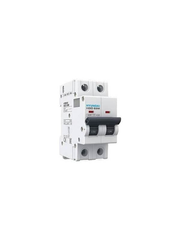 Magnetotérmico Hyundai 2P 16 A curva D