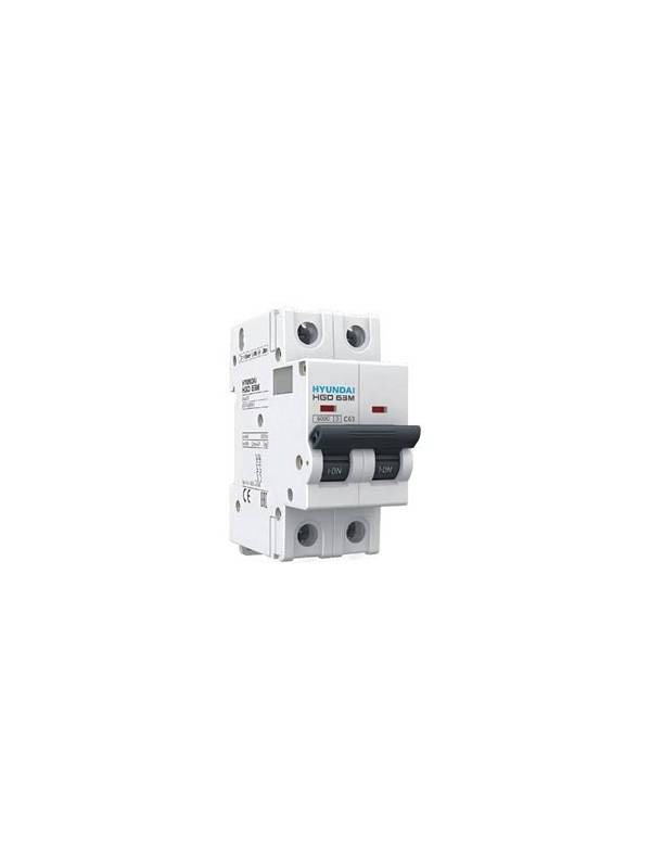 Magnetotérmico Hyundai 2P 25 A curva D