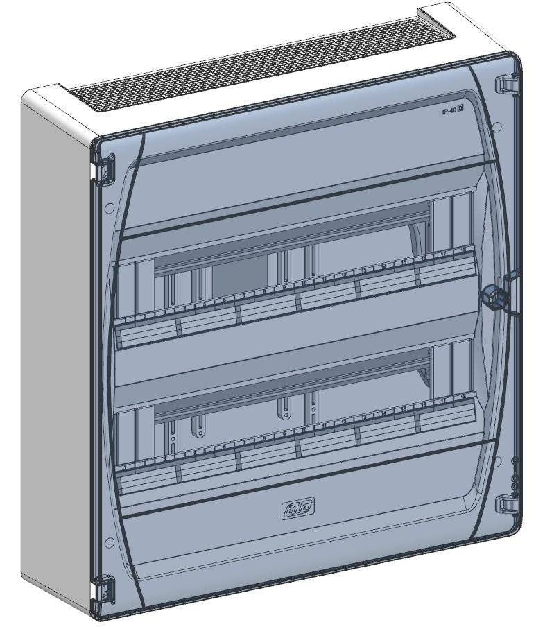 Caja de distribución IDE de 36 módulos