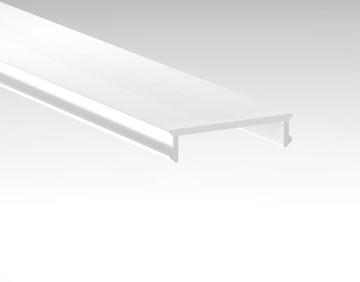 Difusor de policarbonato blanco Tecsoled para perfil TSL E19