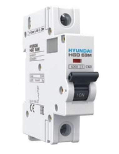 Magnetotérmico Hyundai HGD63-M1P010C 1P 10 A