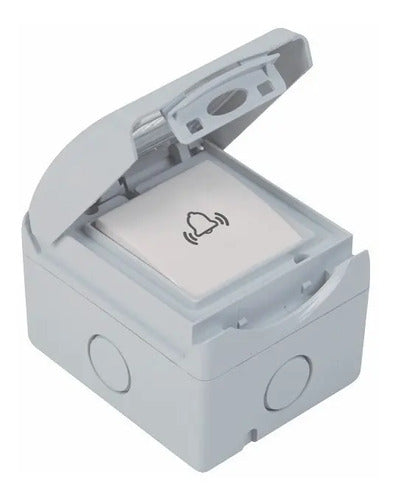 Caja con membrana para pulsador BJC gris