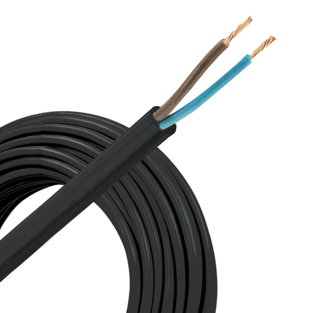 Cable manguera H05VV-F 2x1,5 negro Miguélez