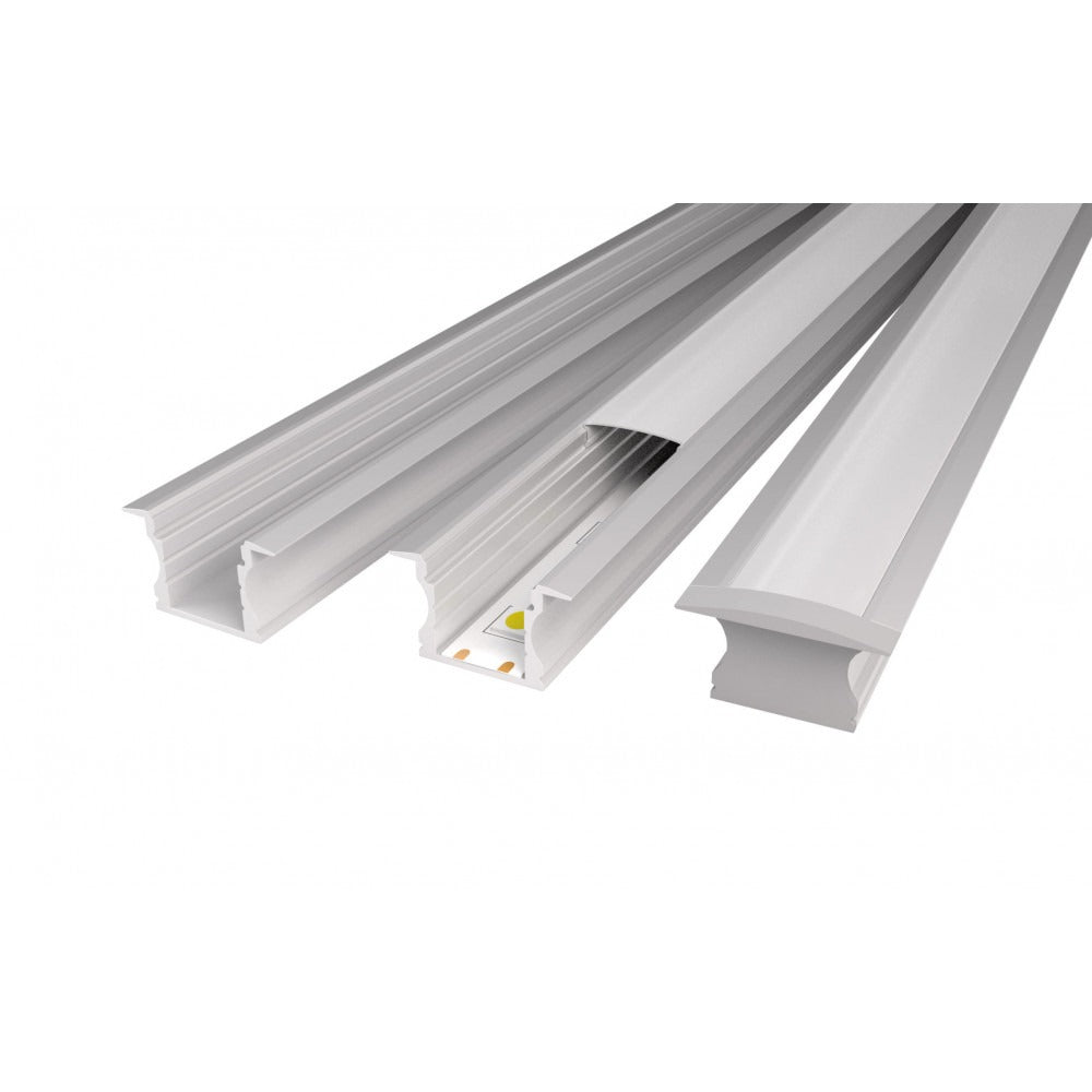 Perfil de aluminio empotrado alto IP65