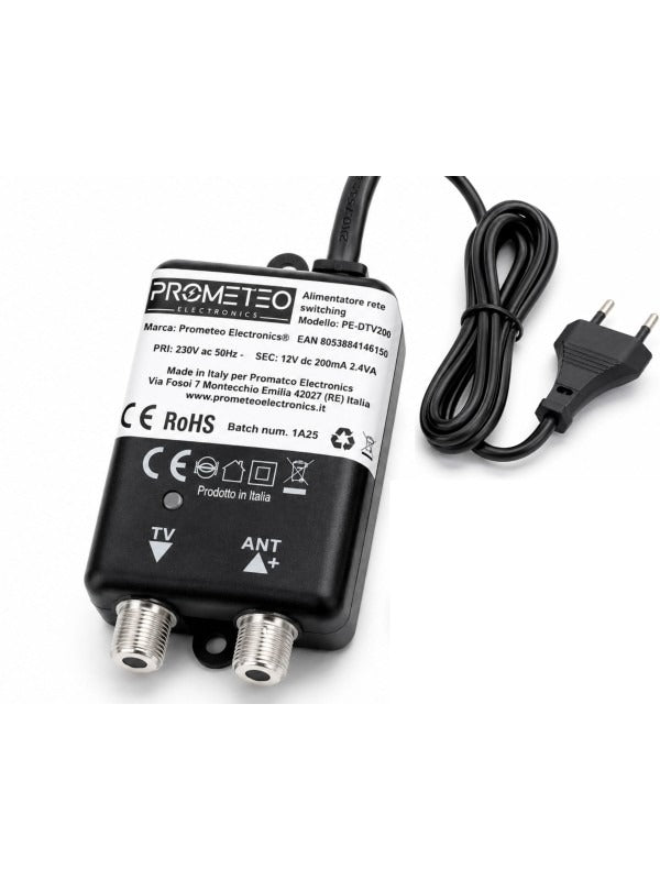 Fuente de alimentación de 12 V CC y 200 mA