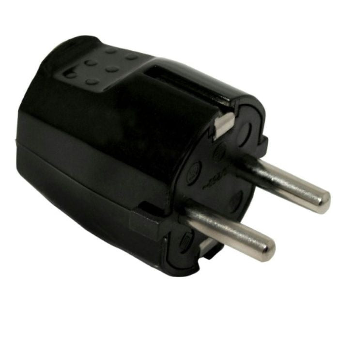Clavija 10/16 A 4,8 mm negra Krang