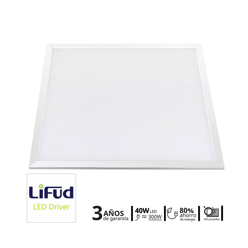 Panel LED 40 W 4000 lm con driver Lifud