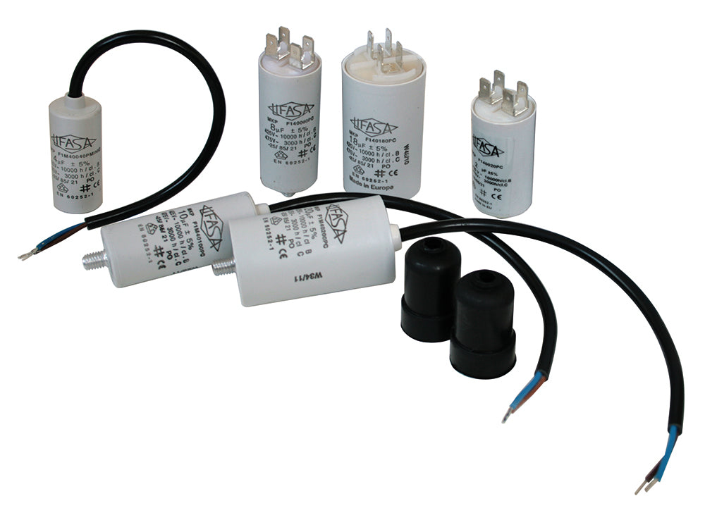 Condensador de motor 16 µF 400 V ±5 % con doble faston